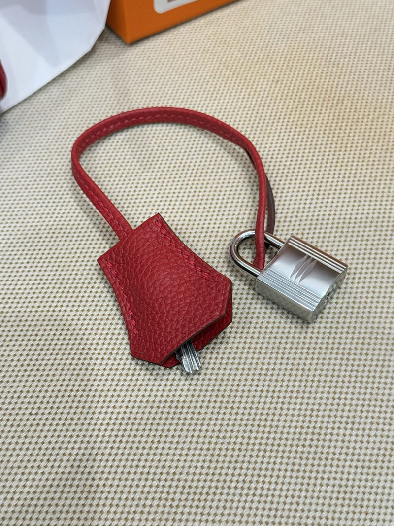 女性 バッグ 人気 20代 HERMES バーキン25 ルージュカザック トゴ シルバー金具 2627530 エルメス専門店 おすすめ - 画像 (3)