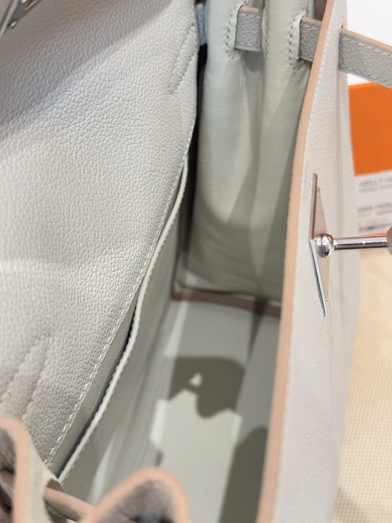 リュック レディース 人気ブランド HERMES エルメス ケリーアド PM パールグレー トリヨンクレマンス シルバー金具 2627531 エルメス専門店 おすすめ - 画像 (6)