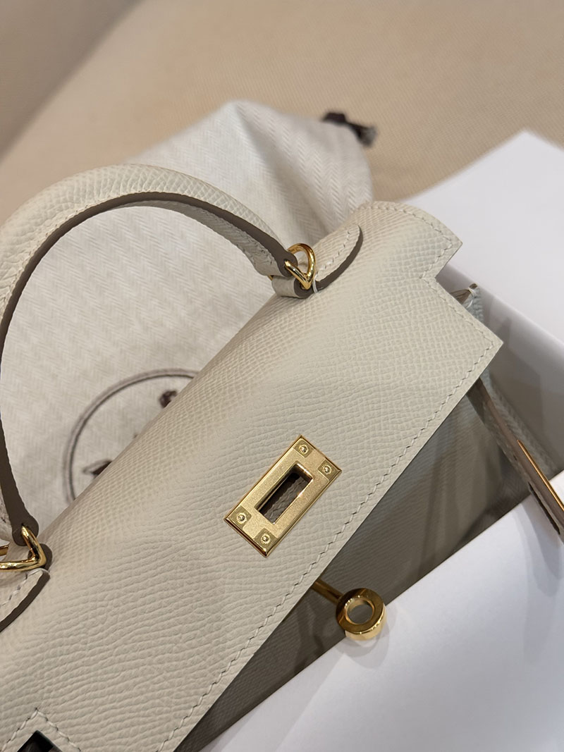 エルメス ミニバッグ レディース HERMES ケリーミニ2 外縫い クレ ヴォーエプソン ゴールド金具 2627536 エルメス専門店 おすすめ - 画像 (9)