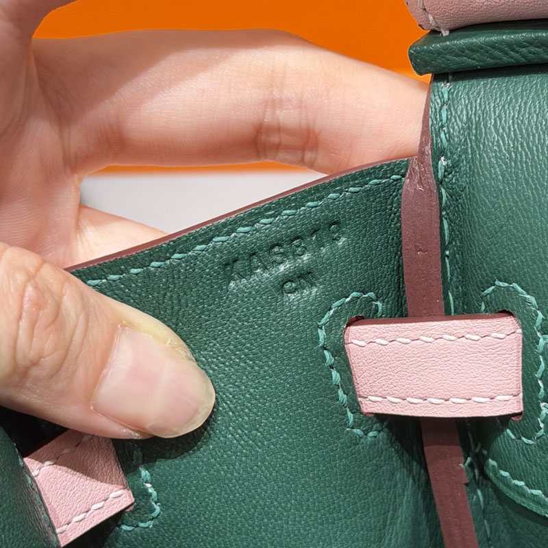 バーキン ヴェルソ 定価 HERMES バーキン25 ローズサクラ/ヴェールヴェルティゴ スイフト シルバー金具 2627563 エルメス アウトレット 店舗 - 画像 (2)