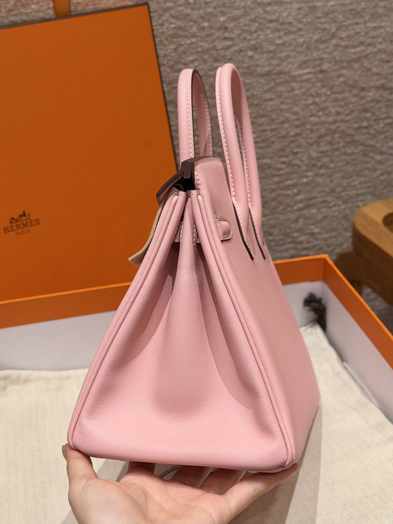 バーキン ヴェルソ 定価 HERMES バーキン25 ローズサクラ/ヴェールヴェルティゴ スイフト シルバー金具 2627563 エルメス アウトレット 店舗 - 画像 (9)