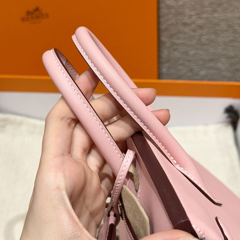 バーキン ヴェルソ 定価 HERMES バーキン25 ローズサクラ/ヴェールヴェルティゴ スイフト シルバー金具 2627563 エルメス アウトレット 店舗 - 画像 (5)
