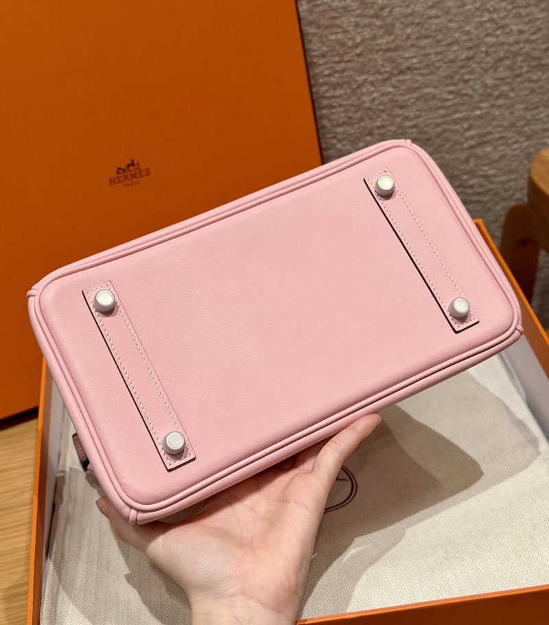 バーキン ヴェルソ 定価 HERMES バーキン25 ローズサクラ/ヴェールヴェルティゴ スイフト シルバー金具 2627563 エルメス アウトレット 店舗 - 画像 (3)