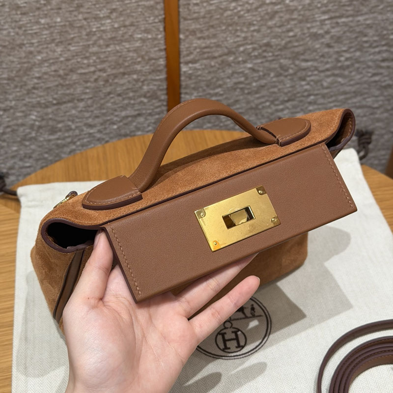 ヴァン キャトル ミニ ゴールド HERMES ミニ ヴァンキャトル ゴールド ヴォー・グリズリー/スイフト ゴールド金具 2627564 エルメス アウトレット 店舗 - 画像 (5)
