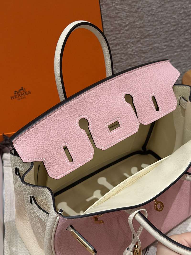 エルメス ピンク バーキン HERMES バーキン25 ローズサクラ/ナタ トゴ ゴールド金具 2627568 エルメス アウトレット 店舗 - 画像 (2)