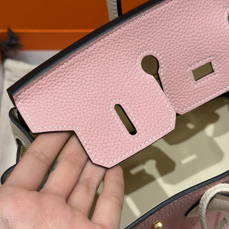 エルメス ピンク バーキン HERMES バーキン25 ローズサクラ/ナタ トゴ ゴールド金具 2627568 エルメス アウトレット 店舗 - 画像 (9)