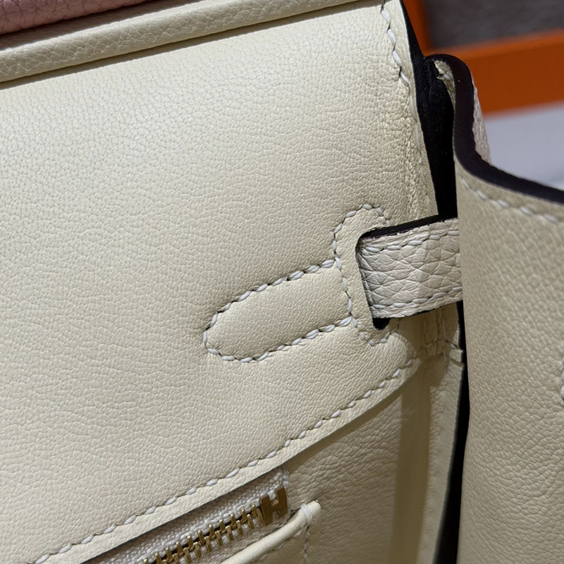 エルメス ピンク バーキン HERMES バーキン25 ローズサクラ/ナタ トゴ ゴールド金具 2627568 エルメス アウトレット 店舗 - 画像 (8)