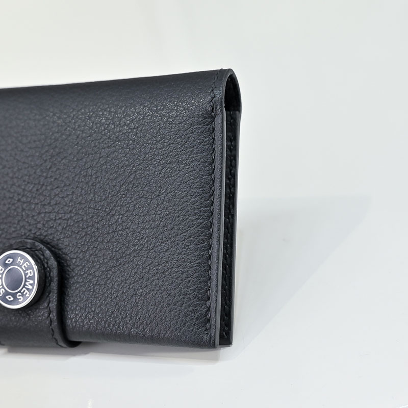 エルメス カードケース 人気 HERMES カードホルダー 黒 ブラック エバーカラー シルバー金具 2627570 エルメス アウトレット 店舗 - 画像 (9)