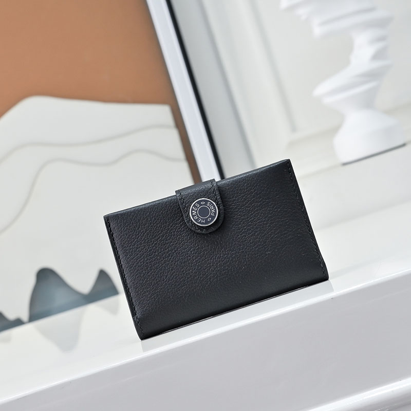 エルメス カードケース 人気 HERMES カードホルダー 黒 ブラック エバーカラー シルバー金具 2627570 エルメス アウトレット 店舗 - 画像 (6)