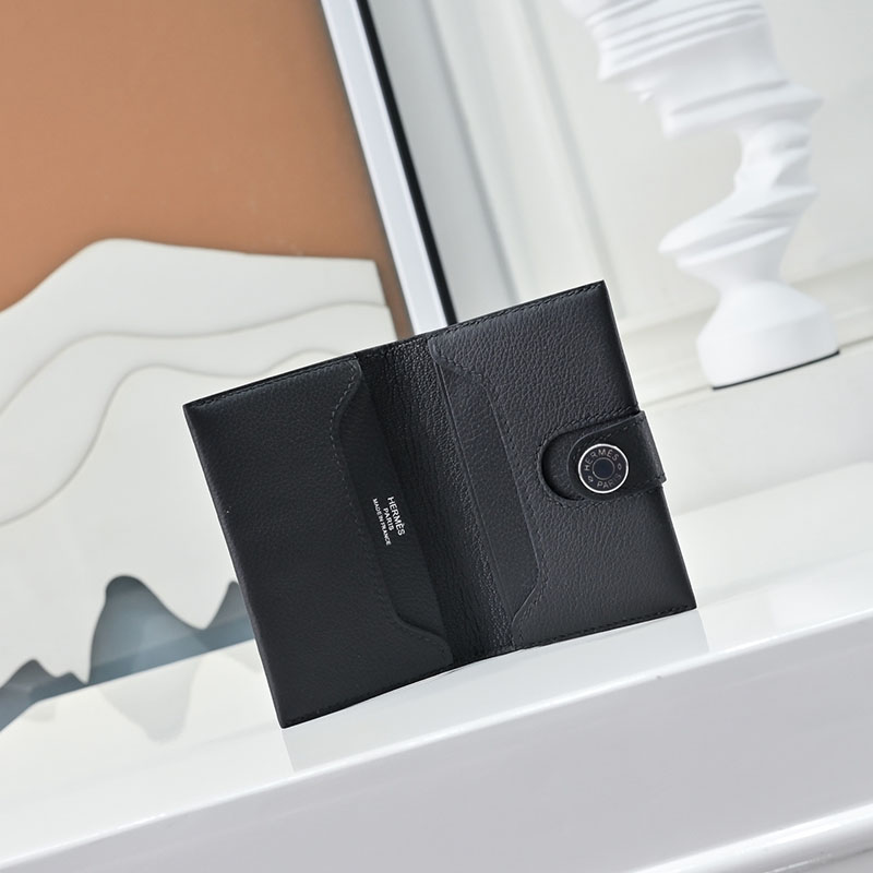 エルメス カードケース 人気 HERMES カードホルダー 黒 ブラック エバーカラー シルバー金具 2627570 エルメス アウトレット 店舗 - 画像 (3)