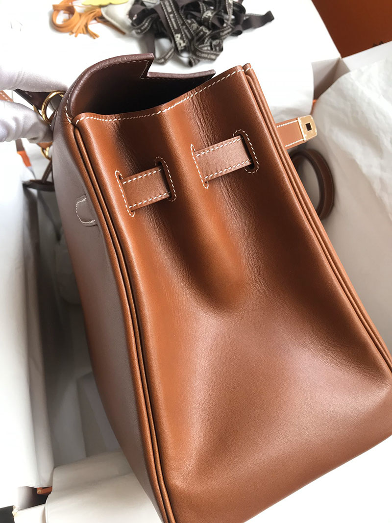 メンズバッグ 流行り HERMES エルメス ケリー35cm 内縫い フォーブ バレニア ゴールド金具 2627593 エルメス 海外通販 - 画像 (8)