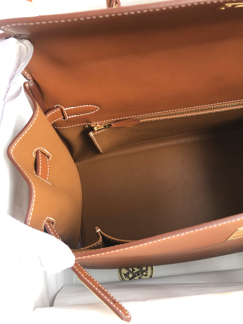 メンズバッグ 流行り HERMES エルメス ケリー35cm 内縫い フォーブ バレニア ゴールド金具 2627593 エルメス 海外通販 - 画像 (2)
