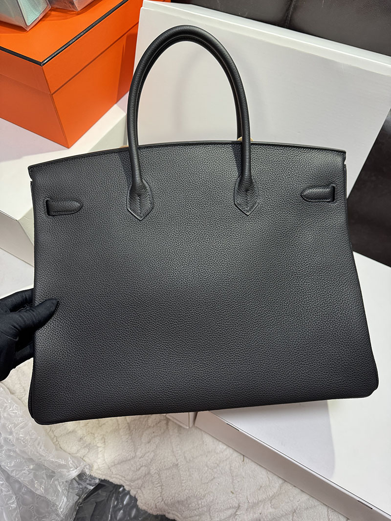 バーキン40 メンズ 定価 HERMES バーキン40 クロムハーツ 黒 ブラック トゴ シルバー金具 2627612 エルメス 海外通販 - 画像 (5)