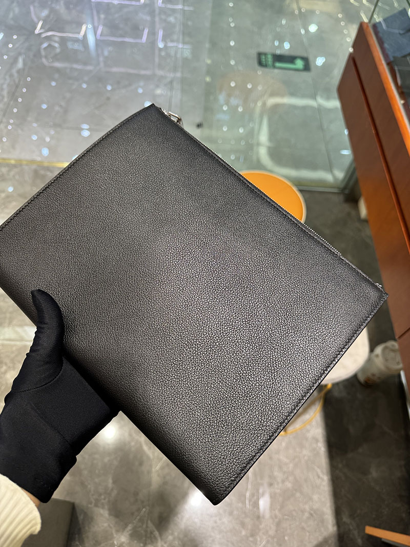 エルメス ポーチ メンズ HERMES ポーチ ジップアンゴー GM シェーヌ ダンクル 黒 ブラック エバーカラー シルバー金具 2627618 エルメス 海外通販 - 画像 (2)
