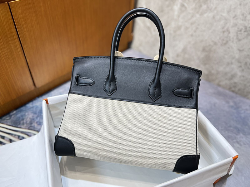 エルメス バーキン 定価 HERMES バーキン30 キャンバス 黒 ブラック スイフト/トワルアッシュ ゴールド金具 2627639 エルメス 海外通販 - 画像 (8)