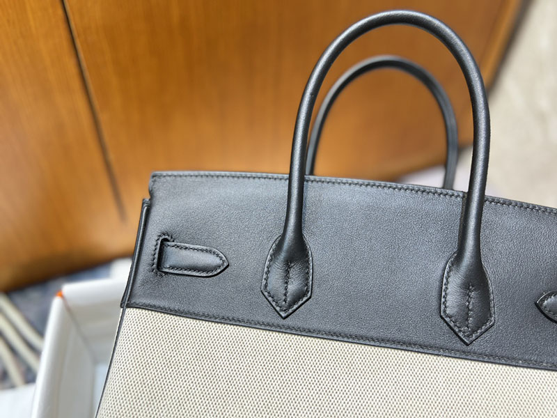 エルメス バーキン 定価 HERMES バーキン30 キャンバス 黒 ブラック スイフト/トワルアッシュ ゴールド金具 2627639 エルメス 海外通販 - 画像 (6)