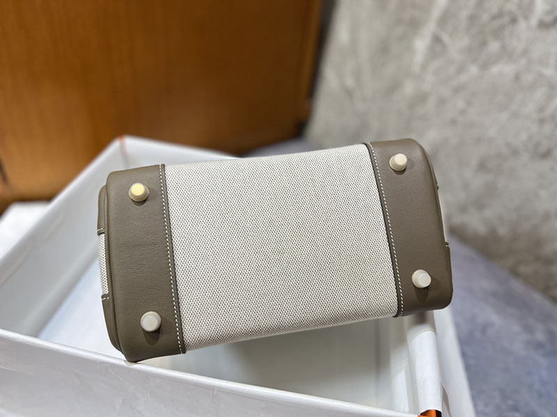 エルメス バーキン25 HERMES バーキン25 キャンバス エトゥープ スイフト/トワルアッシュ ゴールド金具 2627642 エルメス 海外通販 - 画像 (3)