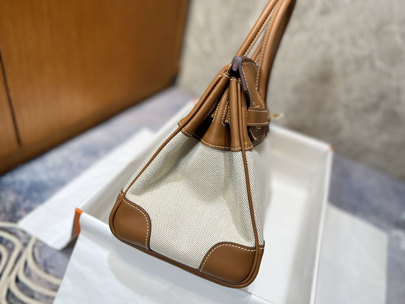 エルメス バーキン 30 ゴールド HERMES バーキン30 キャンバス ゴールド スイフト/トワルアッシュ ゴールド金具 2627643 エルメス 海外通販 - 画像 (6)