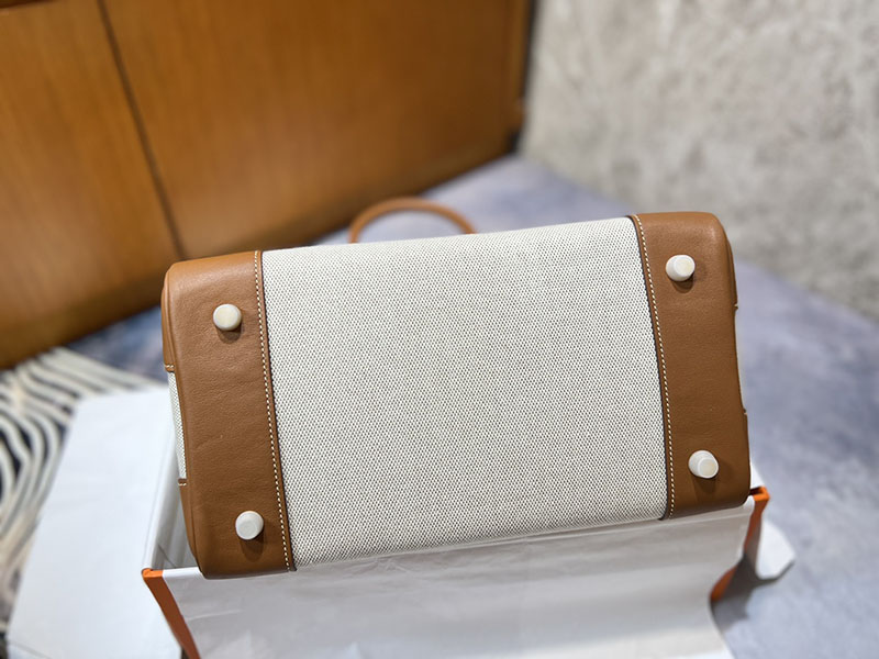 エルメス バーキン 30 ゴールド HERMES バーキン30 キャンバス ゴールド スイフト/トワルアッシュ ゴールド金具 2627643 エルメス 海外通販 - 画像 (2)