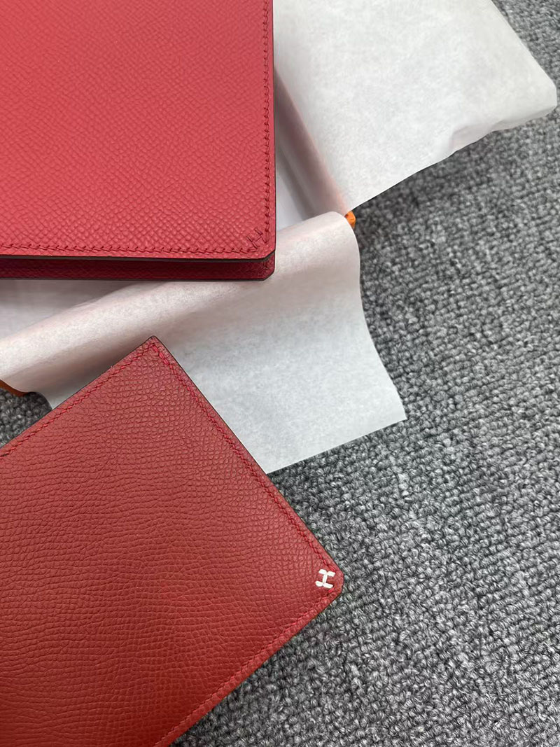 エルメス コンパクト財布 HERMES 財布 Hセリエ コンパクト ルージュカザック ヴォーエプソン 2627684 エルメス 海外通販 - 画像 (6)