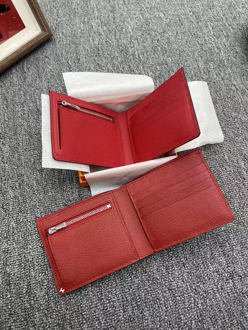 エルメス コンパクト財布 HERMES 財布 Hセリエ コンパクト ルージュカザック ヴォーエプソン 2627684 エルメス 海外通販 - 画像 (3)