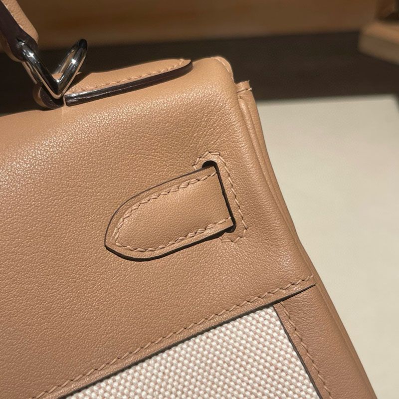エルメス ケリー 値段 HERMES ケリー28 内縫い チャイ スイフト/トワルアッシュ シルバー金具 2627690 エルメス 海外通販 - 画像 (6)