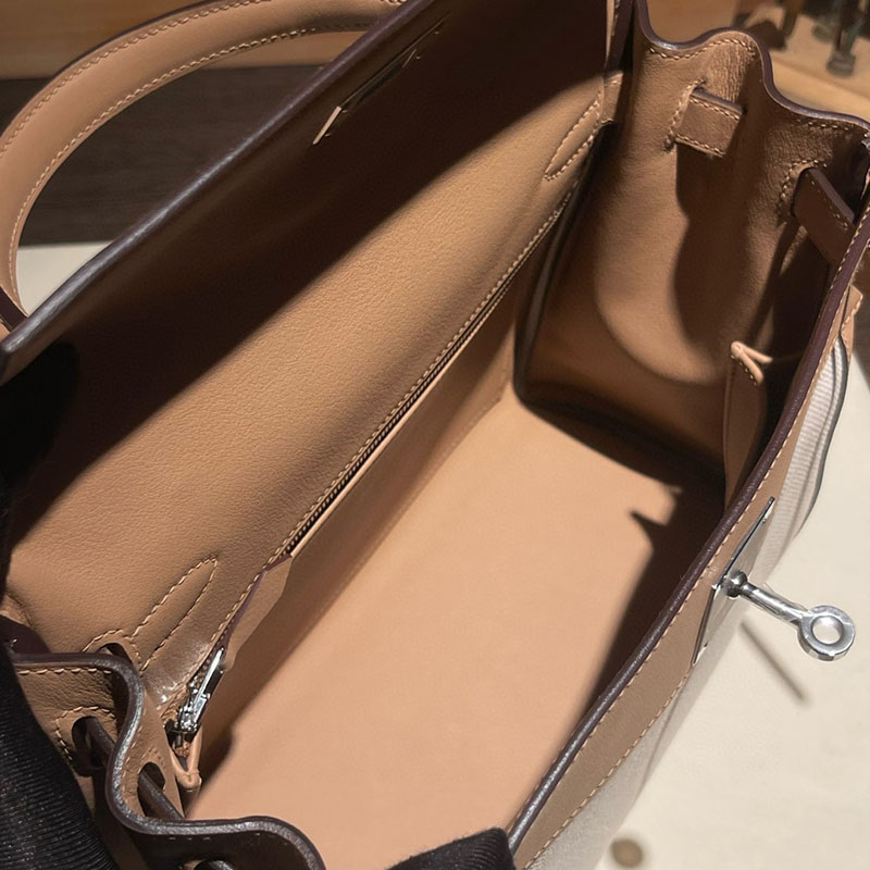 エルメス ケリー 値段 HERMES ケリー28 内縫い チャイ スイフト/トワルアッシュ シルバー金具 2627690 エルメス 海外通販 - 画像 (4)