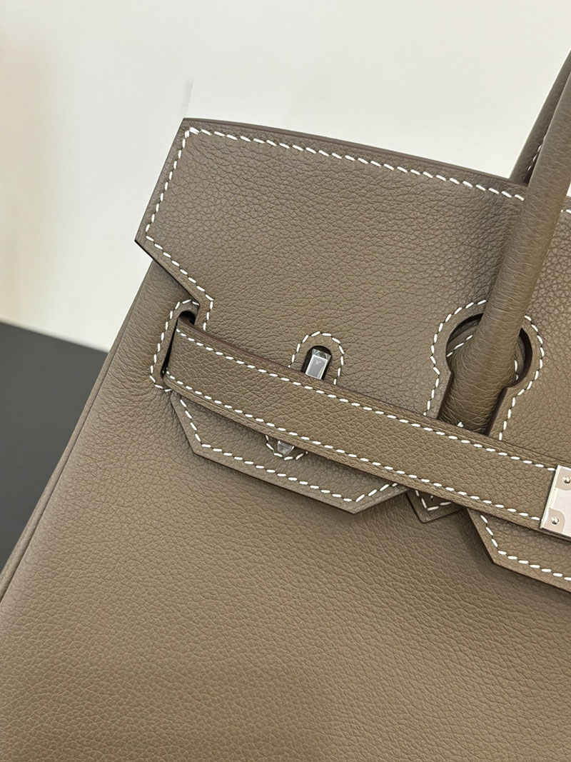 バーキン ショルダー 29 HERMES バーキンショルダーライト 29 Shoulder birkin エトゥープ エバーカラー シルバー金具 2627695 - 画像 (8)
