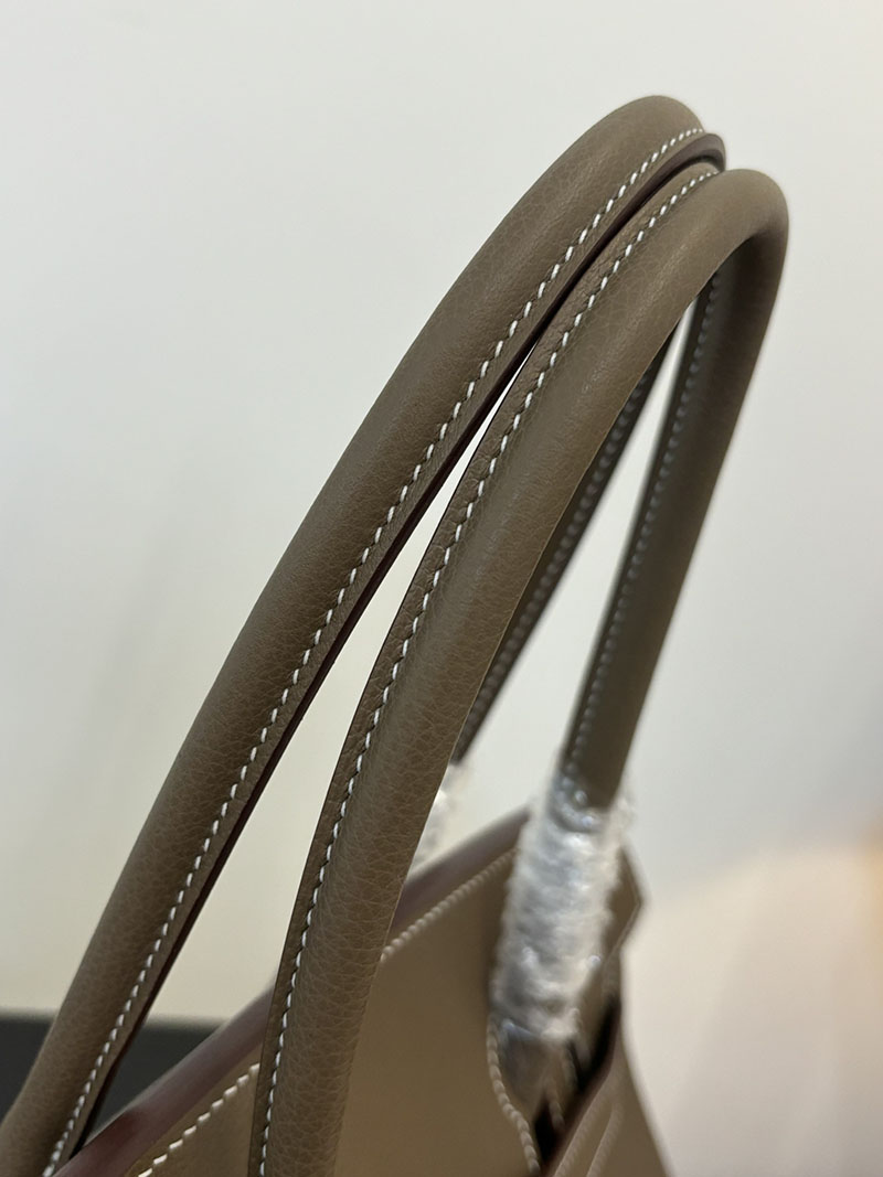 バーキン ショルダー 29 HERMES バーキンショルダーライト 29 Shoulder birkin エトゥープ エバーカラー シルバー金具 2627695 - 画像 (6)