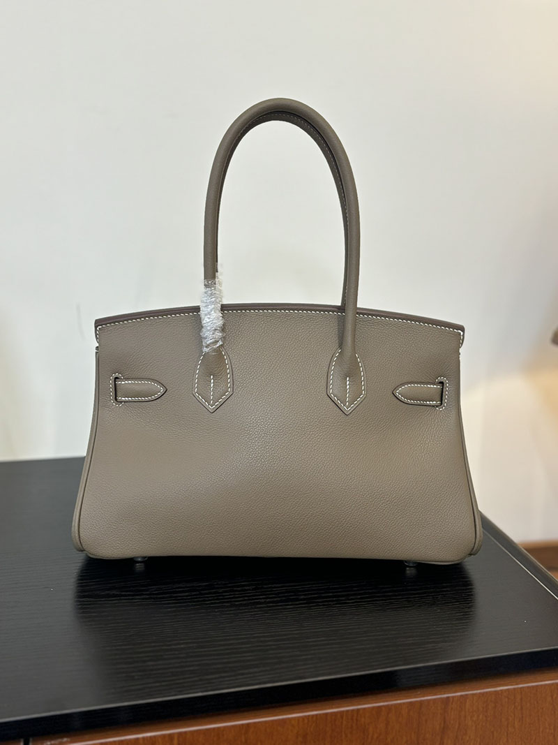 バーキン ショルダー 29 HERMES バーキンショルダーライト 29 Shoulder birkin エトゥープ エバーカラー シルバー金具 2627695 - 画像 (5)