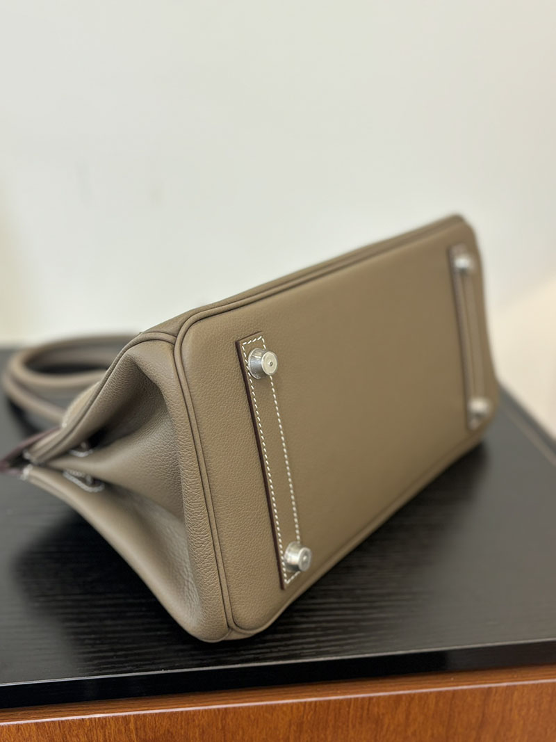 バーキン ショルダー 29 HERMES バーキンショルダーライト 29 Shoulder birkin エトゥープ エバーカラー シルバー金具 2627695 - 画像 (3)