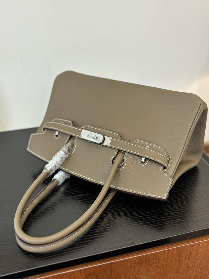 バーキン ショルダー 29 HERMES バーキンショルダーライト 29 Shoulder birkin エトゥープ エバーカラー シルバー金具 2627695 - 画像 (2)