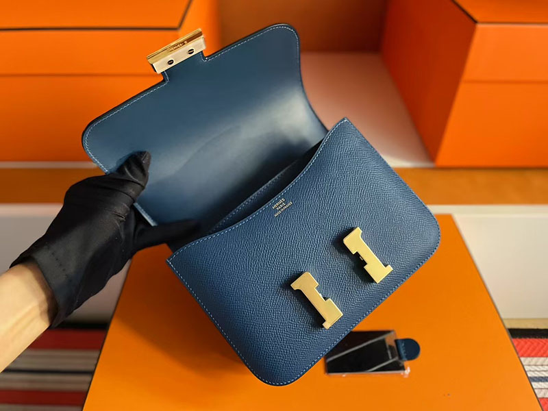 エルメス コンスタンス ミニ HERMES コンスタンス3 ミニ ディープブルー ヴォーエプソン ゴールド金具 2627717 エルメス 新作バッグ - 画像 (7)