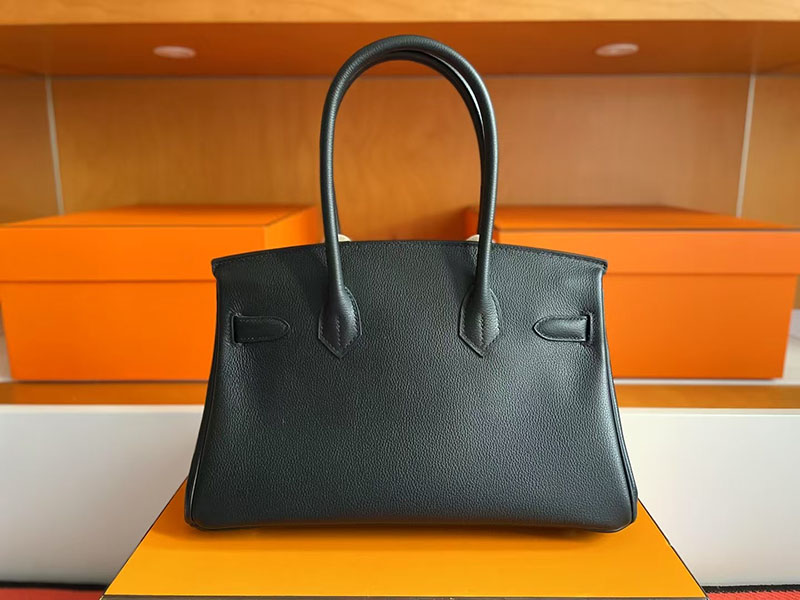 ショルダーバーキン29 HERMES バーキンショルダーライト 29 Shoulder birkin 黒 ブラック トゴ シルバー金具 2627733 エルメス 新作バッグ - 画像 (6)