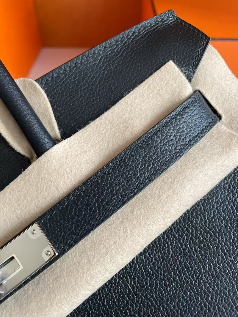 ショルダーバーキン29 HERMES バーキンショルダーライト 29 Shoulder birkin 黒 ブラック トゴ シルバー金具 2627733 エルメス 新作バッグ - 画像 (3)