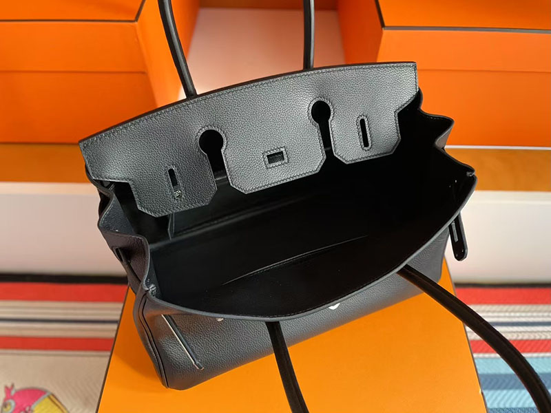 ショルダーバーキン29 HERMES バーキンショルダーライト 29 Shoulder birkin 黒 ブラック トゴ シルバー金具 2627733 エルメス 新作バッグ - 画像 (2)
