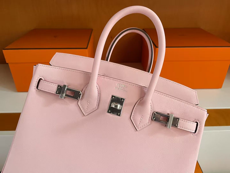 エルメス バーキン25 HERMES バーキン25 ローズサクラ スイフト シルバー金具 2627740 エルメス 新作バッグ - 画像 (6)