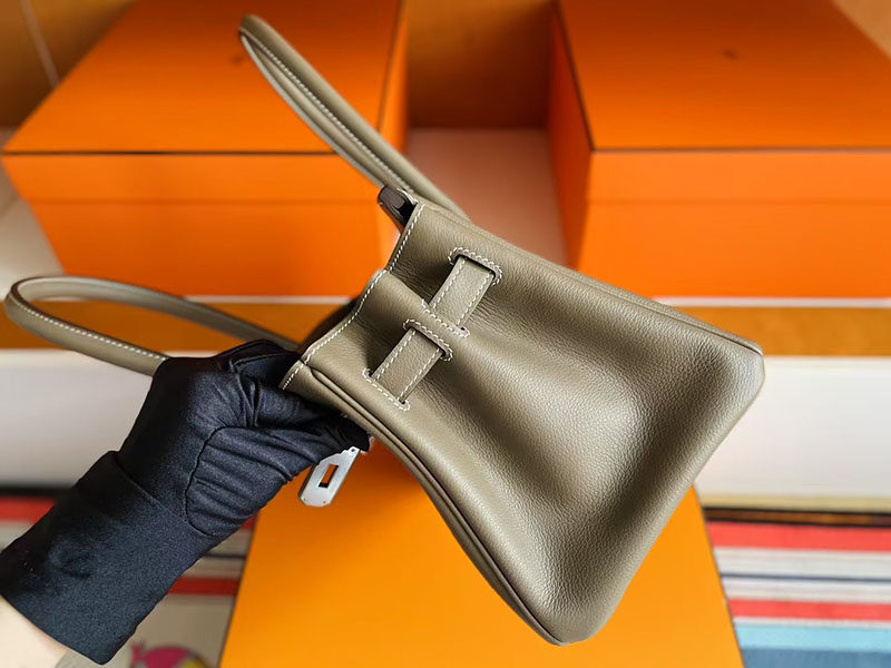 エルメス ショルダーバーキン HERMES バーキンショルダーライト 29 エトゥープ エバーカラー シルバー金具 2627742 エルメス 新作バッグ - 画像 (6)
