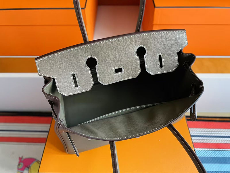 エルメス ショルダーバーキン HERMES バーキンショルダーライト 29 エトゥープ エバーカラー シルバー金具 2627742 エルメス 新作バッグ - 画像 (5)