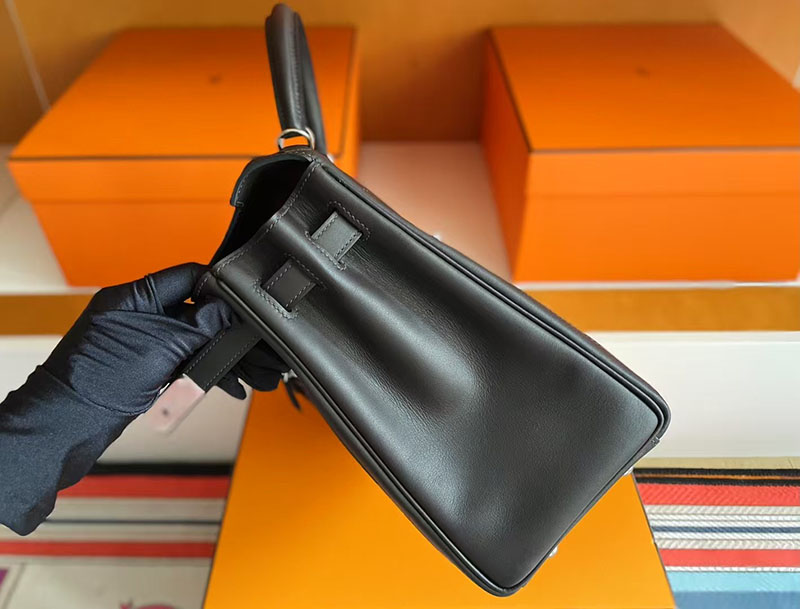 エルメス ケリーラキ HERMES ケリーラキ32/内縫 黒 ブラック スイフト シルバー金具 2627743 エルメス 新作バッグ - 画像 (3)