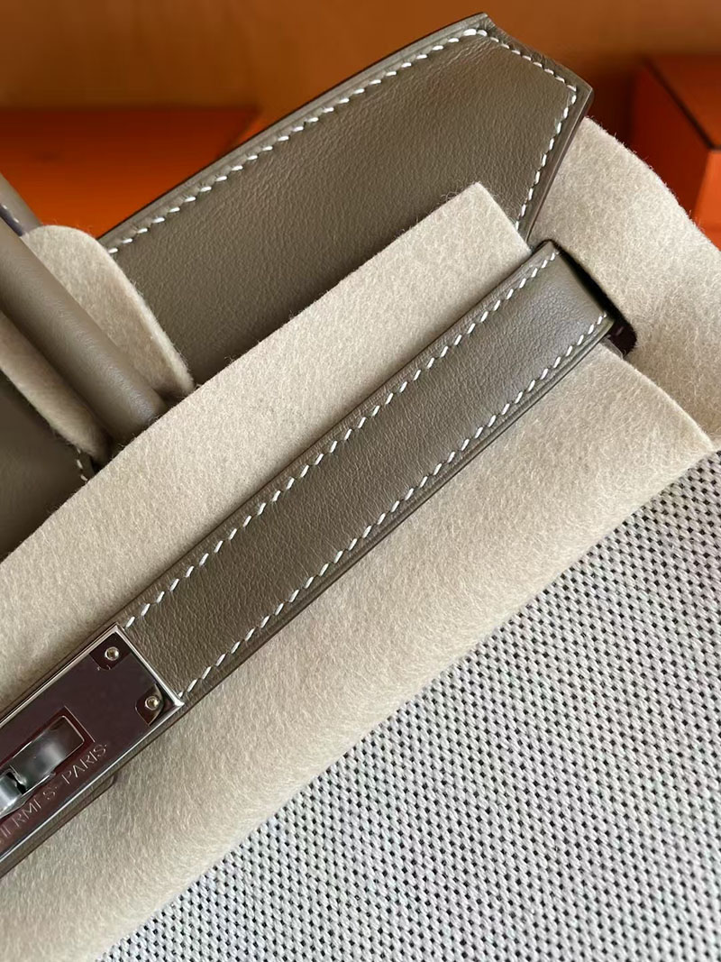 エルメス バーキン30 HERMES バーキン30 キャンバス エトゥープ スイフト/トワルアッシュ シルバー金具 2627746 エルメス 新作バッグ - 画像 (2)