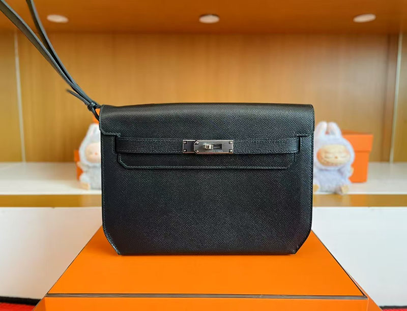 エルメス ケリーデペッシュ 25 HERMES ケリーデペッシュ25 黒 ブラック ヴォーエプソン シルバー金具 2627762 エルメス 新作バッグ - 画像 (7)