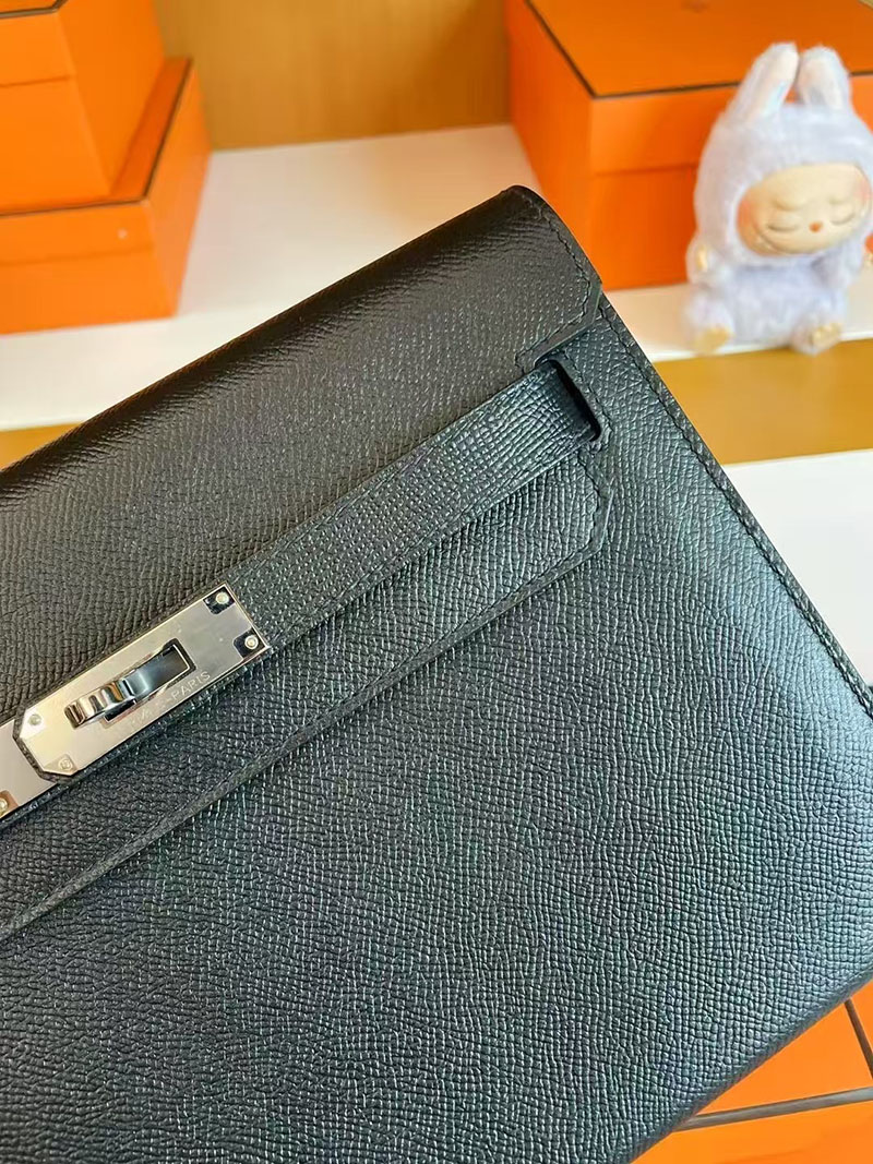 エルメス ケリーデペッシュ 25 HERMES ケリーデペッシュ25 黒 ブラック ヴォーエプソン シルバー金具 2627762 エルメス 新作バッグ - 画像 (5)