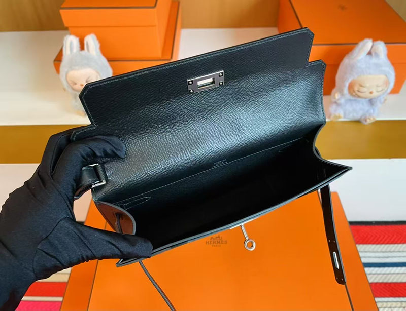 エルメス ケリーデペッシュ 25 HERMES ケリーデペッシュ25 黒 ブラック ヴォーエプソン シルバー金具 2627762 エルメス 新作バッグ - 画像 (4)