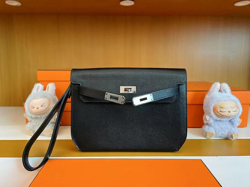 エルメス ケリーデペッシュ 25 HERMES ケリーデペッシュ25 黒 ブラック ヴォーエプソン シルバー金具 2627762 エルメス 新作バッグ - 画像 (3)