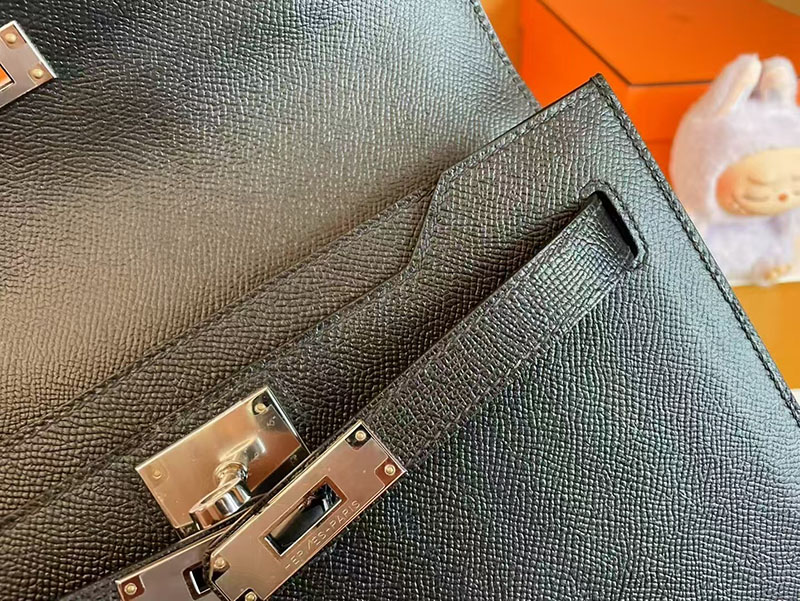 エルメス ケリーデペッシュ 25 HERMES ケリーデペッシュ25 黒 ブラック ヴォーエプソン シルバー金具 2627762 エルメス 新作バッグ - 画像 (2)