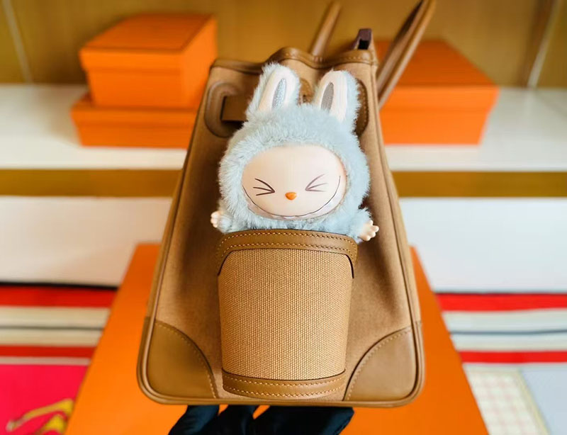 バーキン カーゴ 35 HERMES バーキンカーゴ35 デゼール/セサミ キャンバス/スイフト シルバー金具 2627765 エルメス 新作バッグ - 画像 (9)