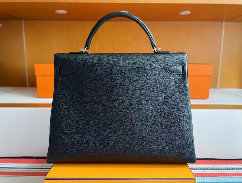 エルメス ケリー40 HERMES ケリー40 メンズ 黒 ブラック トゴ シルバー金具 2627769 エルメス 新作バッグ - 画像 (3)