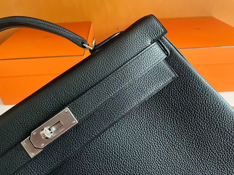 エルメス ケリー40 HERMES ケリー40 メンズ 黒 ブラック トゴ シルバー金具 2627769 エルメス 新作バッグ - 画像 (2)