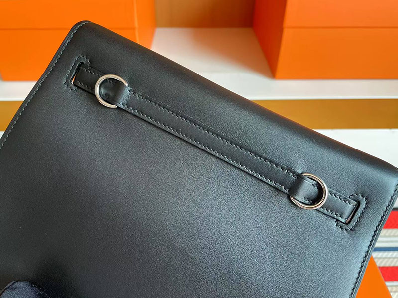 エルメス リュック レディース HERMES ケリーダンス2 黒 ブラック スイフト シルバー金具 2627785 エルメス 新作バッグ - 画像 (6)